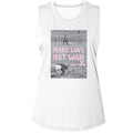 WOODSTOCK - MAKE LOVE NOT WAR POSTER LADIES SHIRT