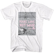 WOODSTOCK - MAKE LOVE NOT WAR POSTER SHIRT