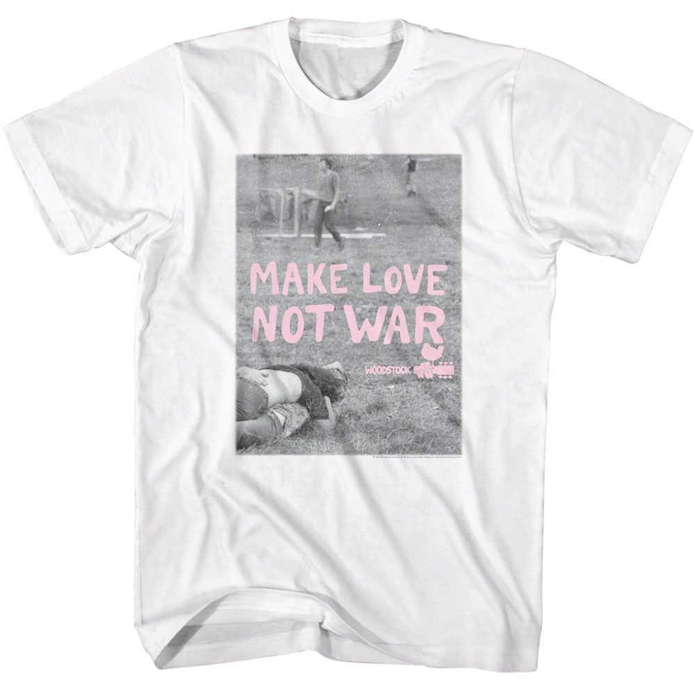 WOODSTOCK - MAKE LOVE NOT WAR POSTER SHIRT