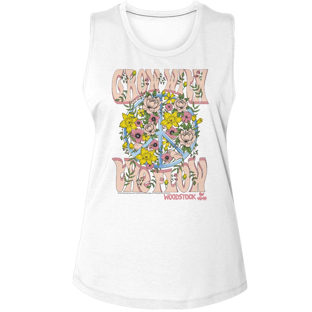 WOODSTOCK - GROW WITH THE FLOW LADIES SHIRT