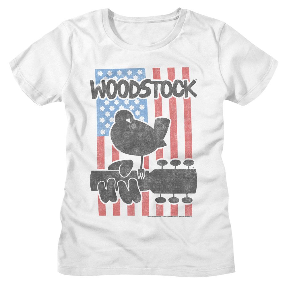WOODSTOCK - FLOWER FLAG LADIES SHIRT
