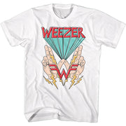 WEEZER - W HANDS AND LIGHTNING SHIRT