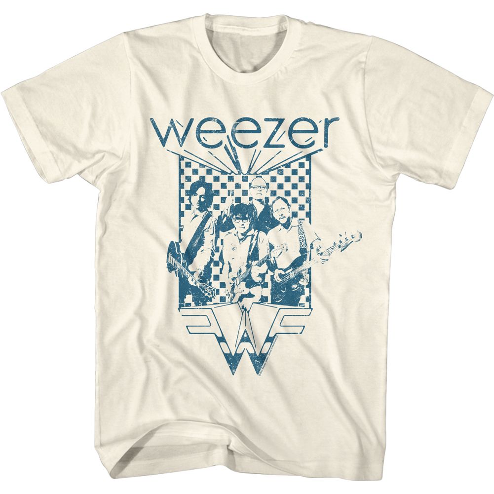 WEEZER - BLUE CHECKERED BOX SHIRT