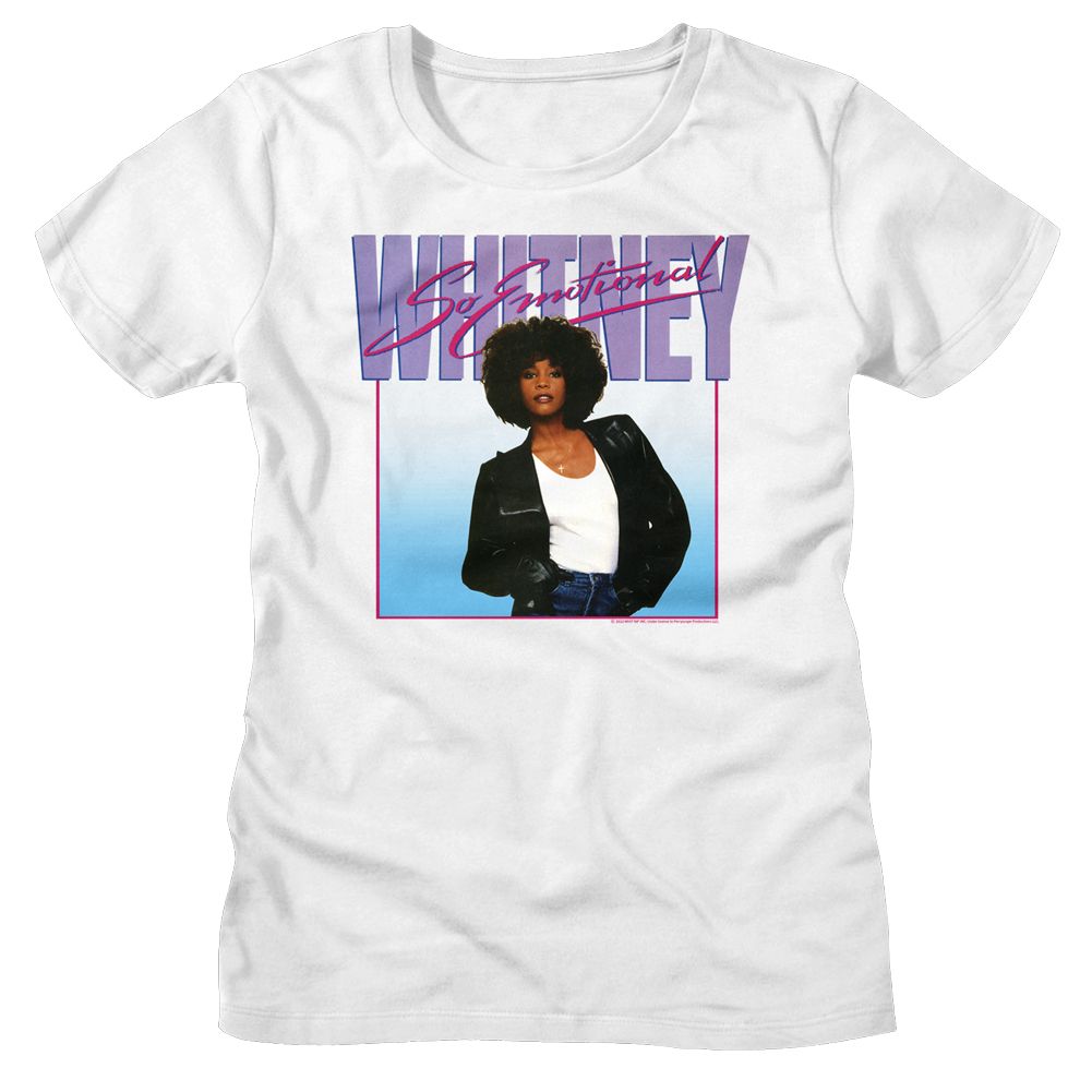 WHITNEY HOUSTON - SO EMOTIONAL LADIES SHIRT