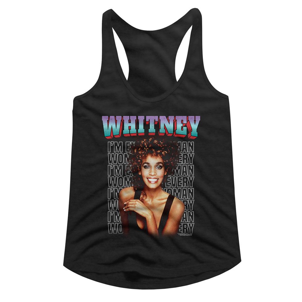WHITNEY HOUSTON - WHITNEY EVERY WOMAN STACKED LADIES SHIRT