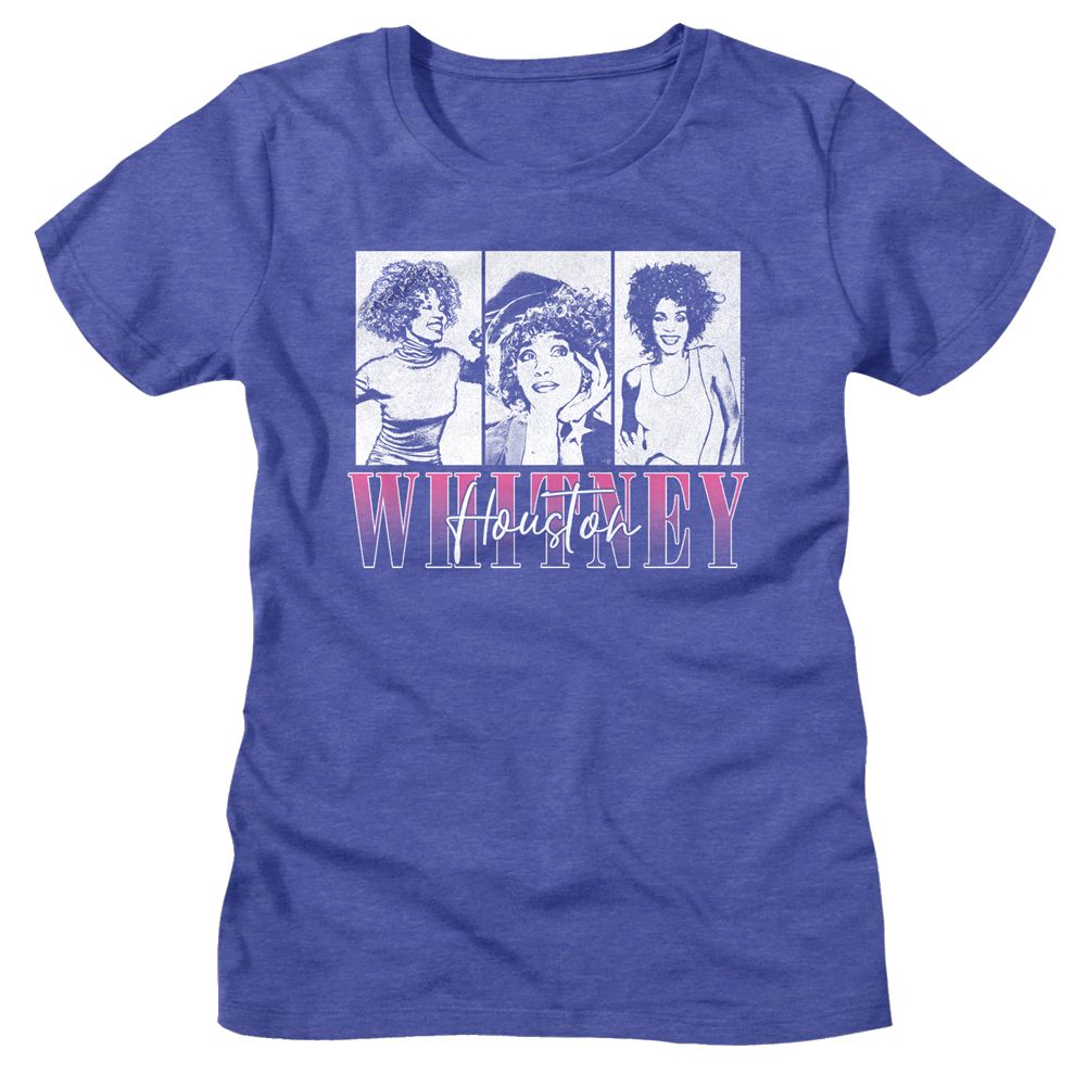 WHITNEY HOUSTON - THREE RECTANGLES LADIES SHIRT