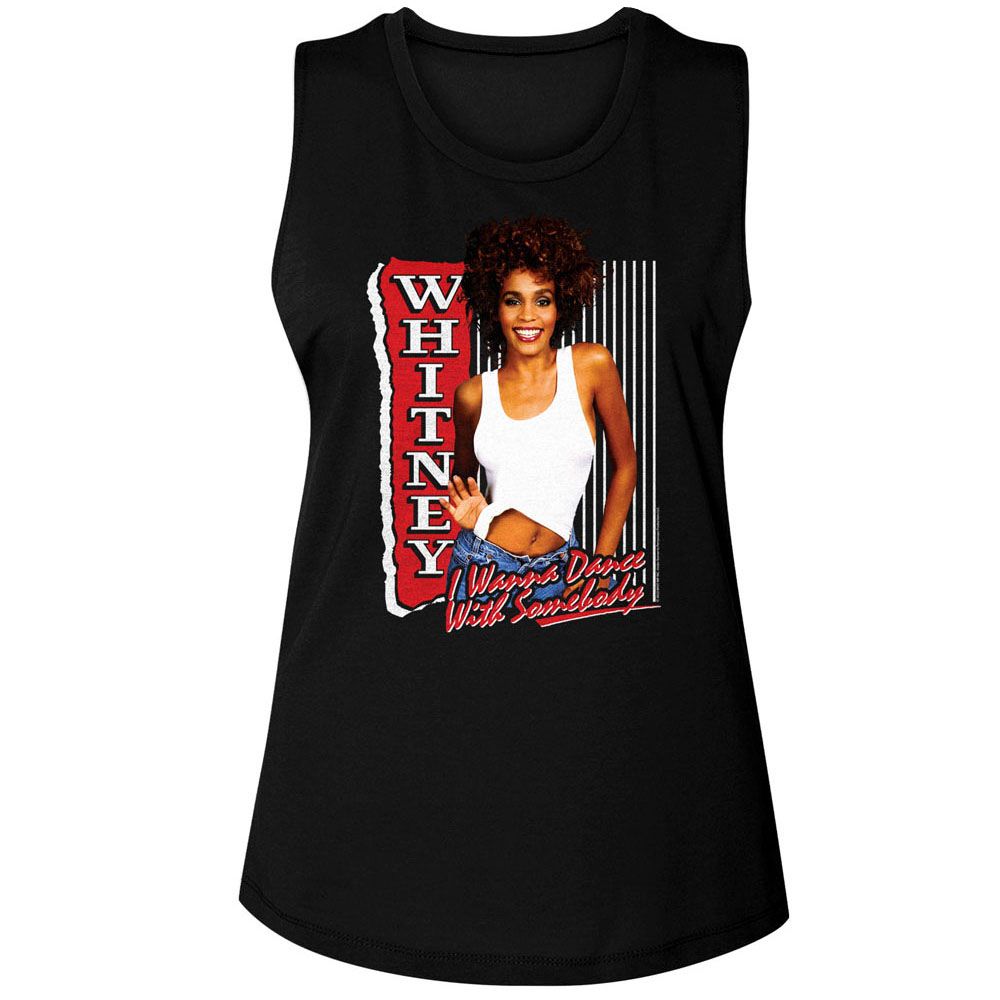 WHITNEY HOUSTON - I WANNA DANCE LADIES SHIRT