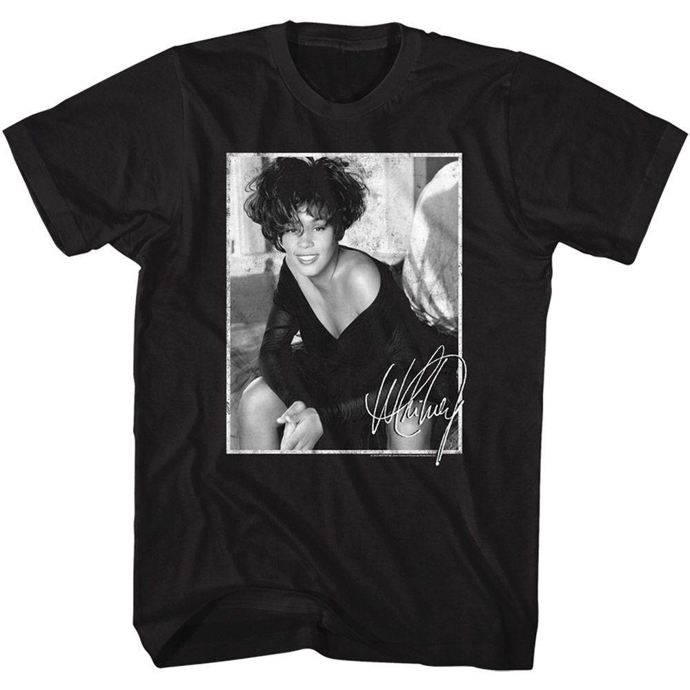 WHITNEY HOUSTON - WHITNEY SIGNED PHOTO SHIRT