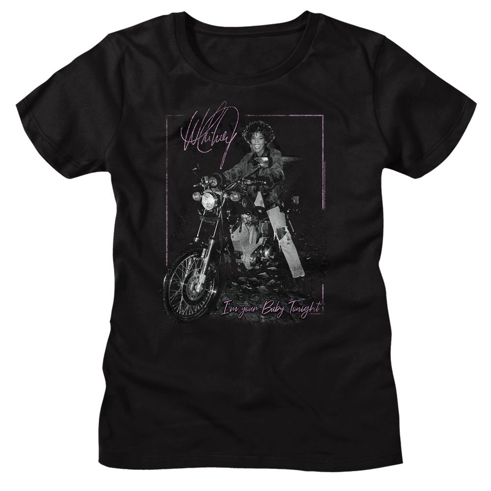 WHITNEY HOUSTON - MOTORCYCLE LADIES SHIRT