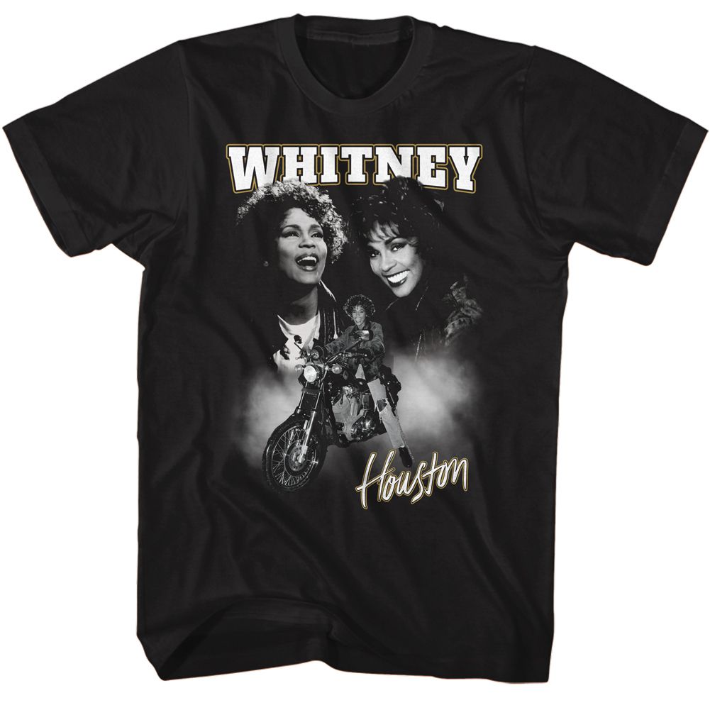 WHITNEY HOUSTON - WHITNEY-MOTORCYCLE COLLAGE SHIRT
