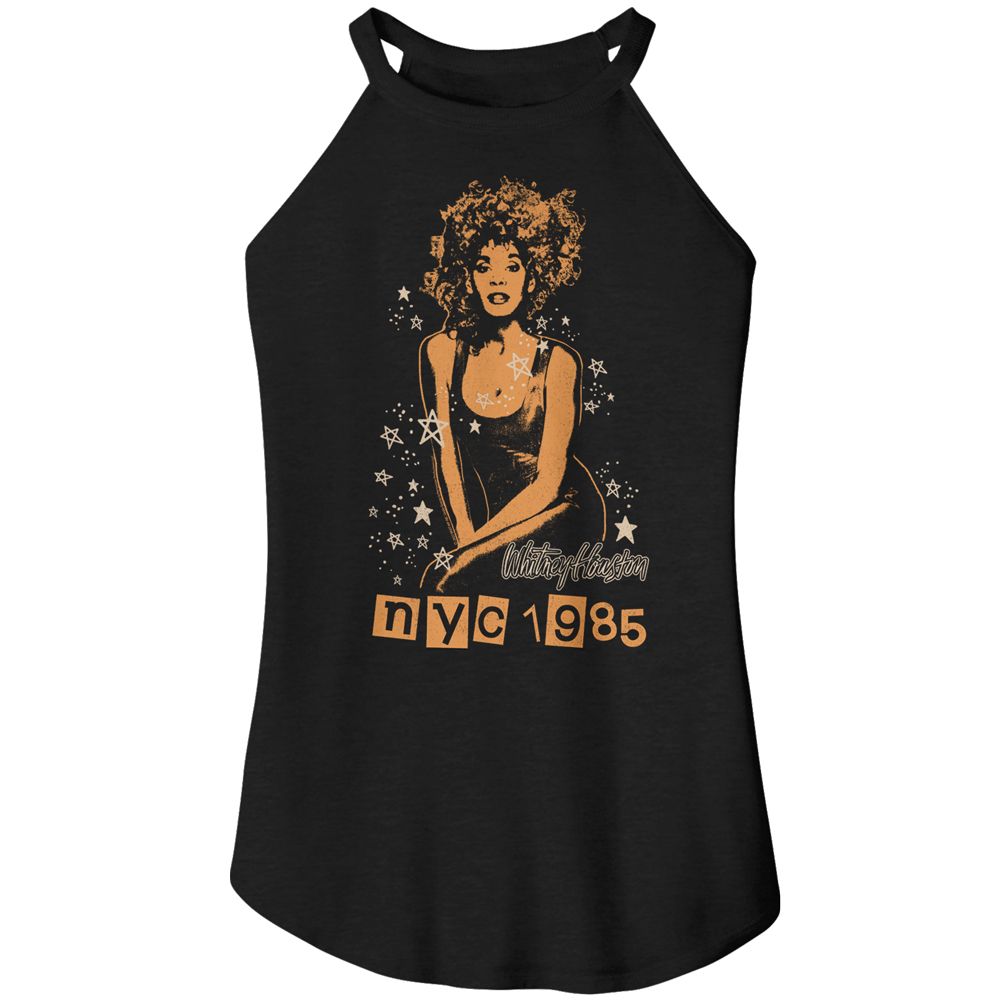 WHITNEY HOUSTON - WHITNEY 1985 NYC STARS LADIES SHIRT