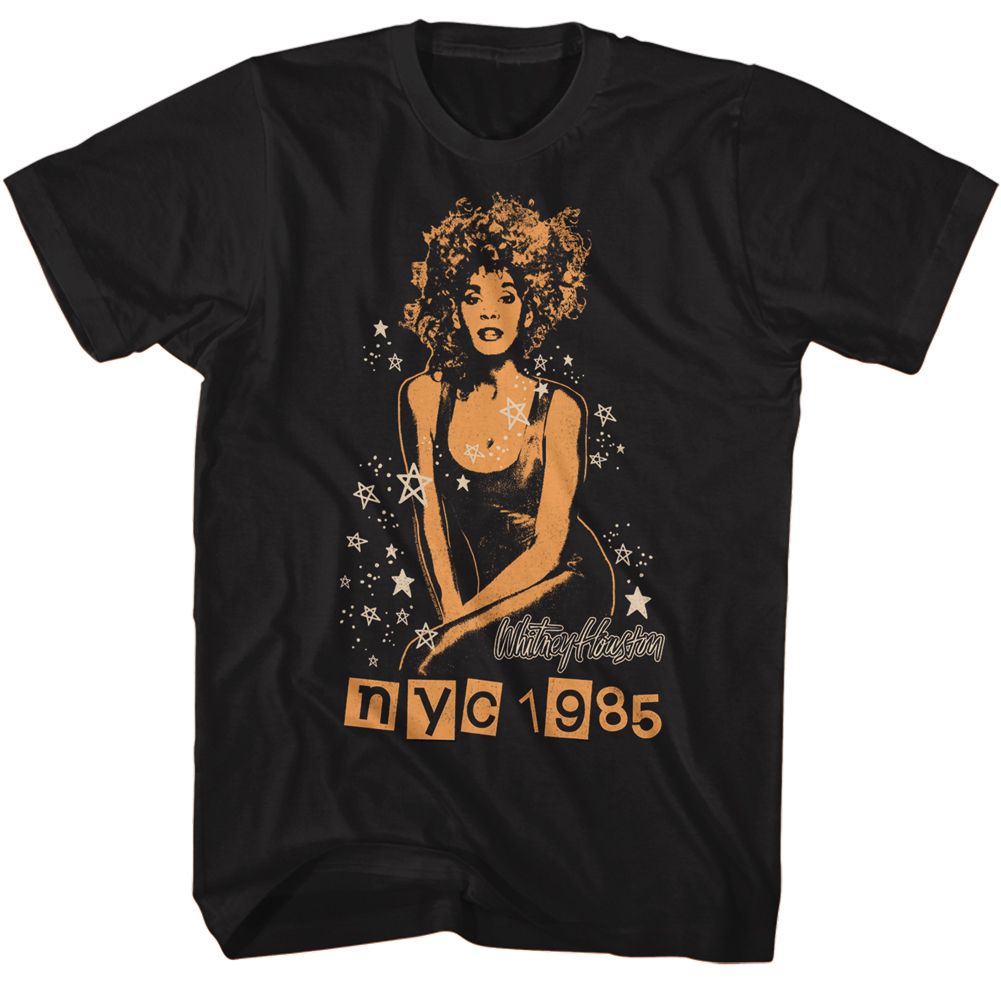WHITNEY HOUSTON - WHITNEY-NYC 1985 STARS SHIRT