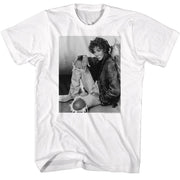 WHITNEY HOUSTON - BW BRICK WALL SIT SHIRT