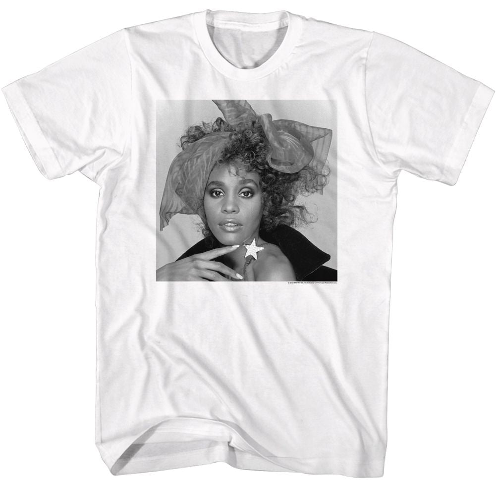 WHITNEY HOUSTON - BW BOW SHIRT