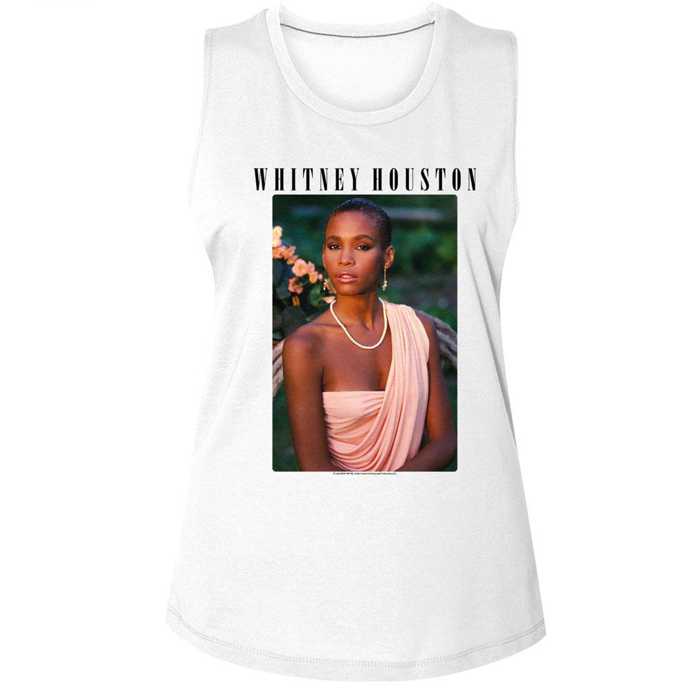 WHITNEY HOUSTON - PHOTO AND LOGO LADIES SHIRT