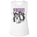 WHITNEY HOUSTON - ORCHID COLLAGE LADIES SHIRT