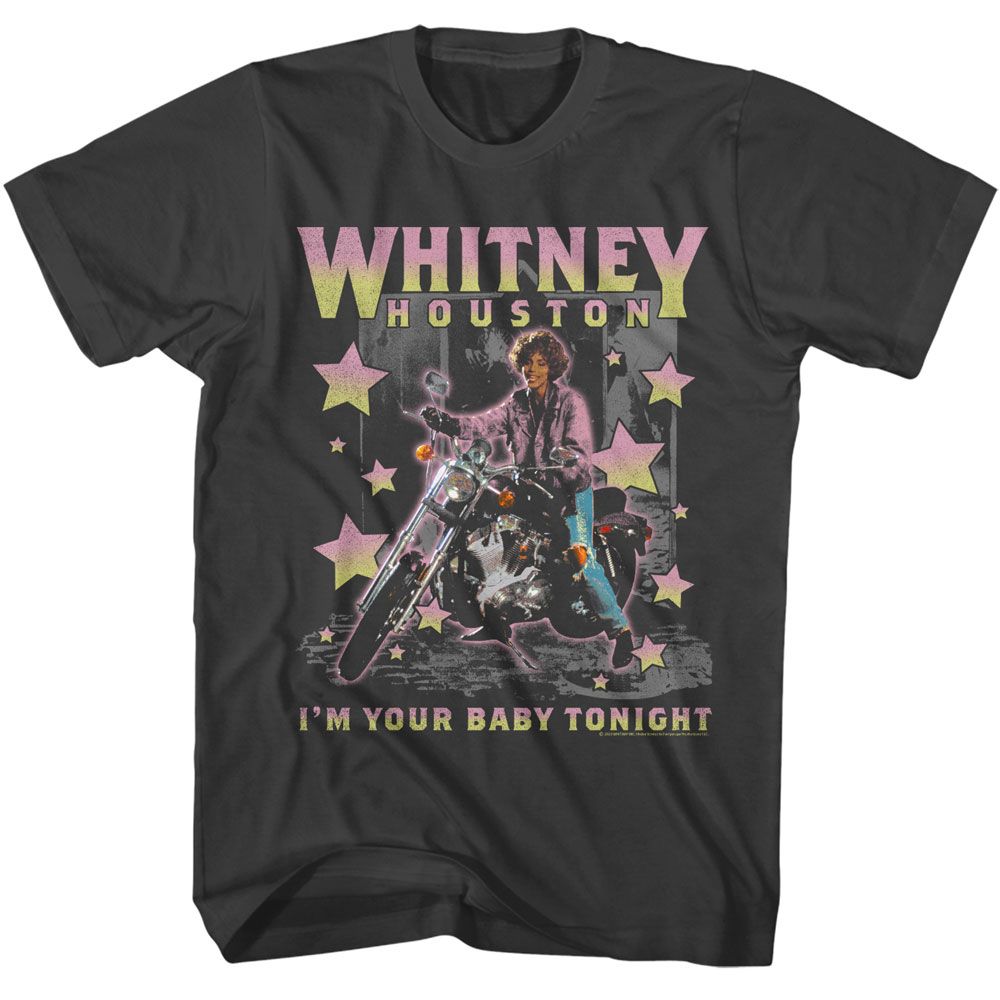 WHITNEY HOUSTON - MOTORCYCLE STARS SHIRT