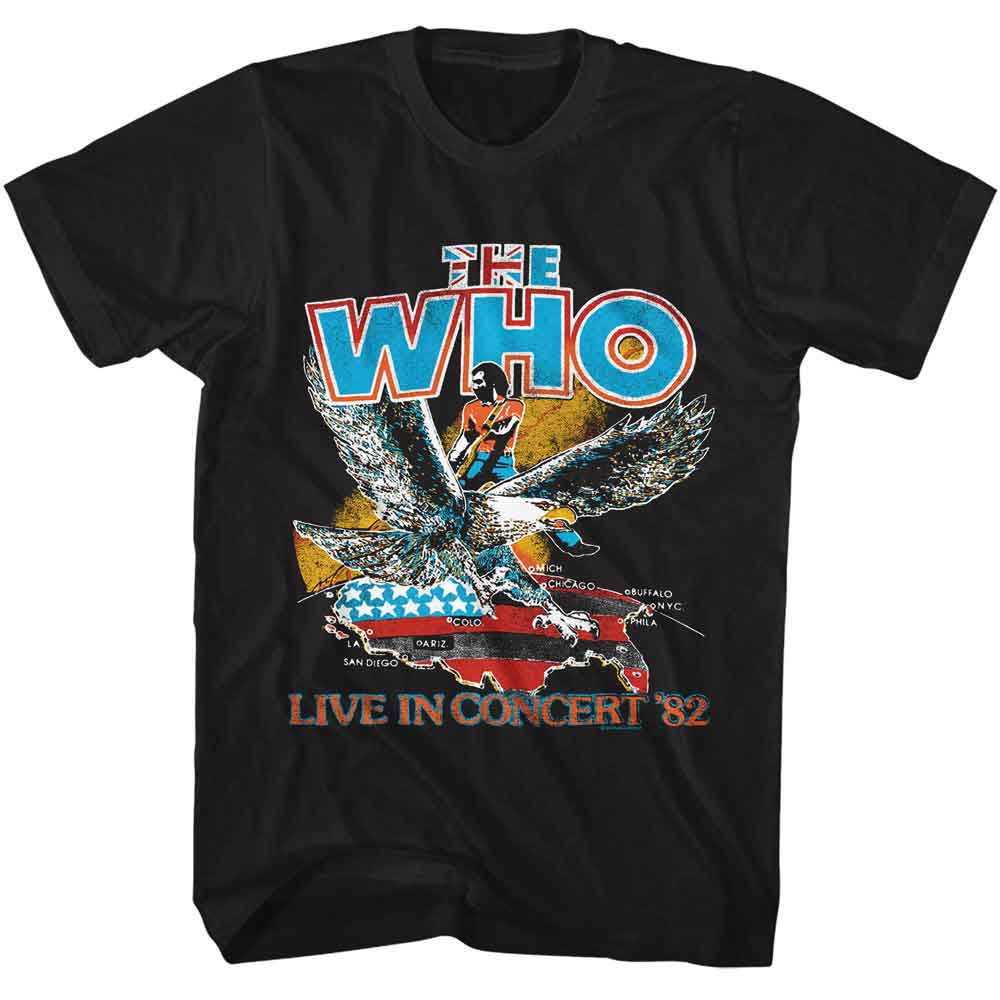 THE WHO - LIVE IN 82 SHIRT