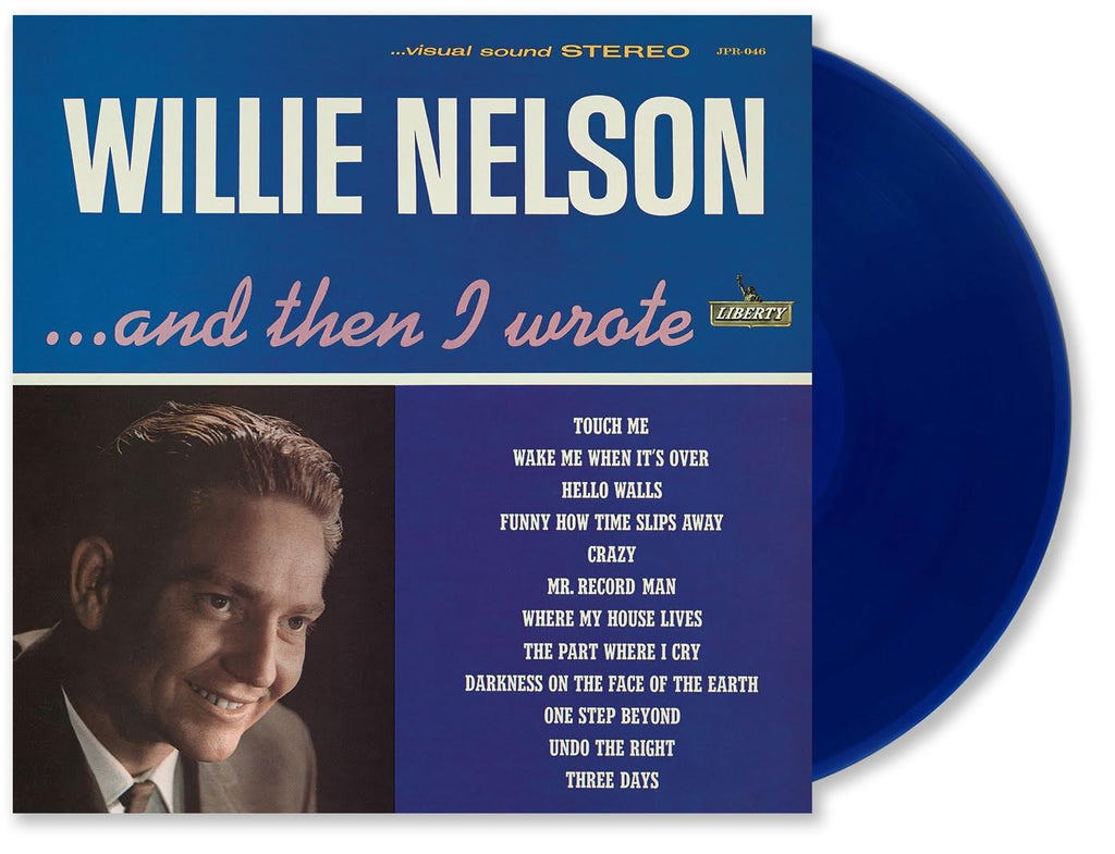 WILLIE NELSON 'AND THEN I WROTE' LP - BLUE