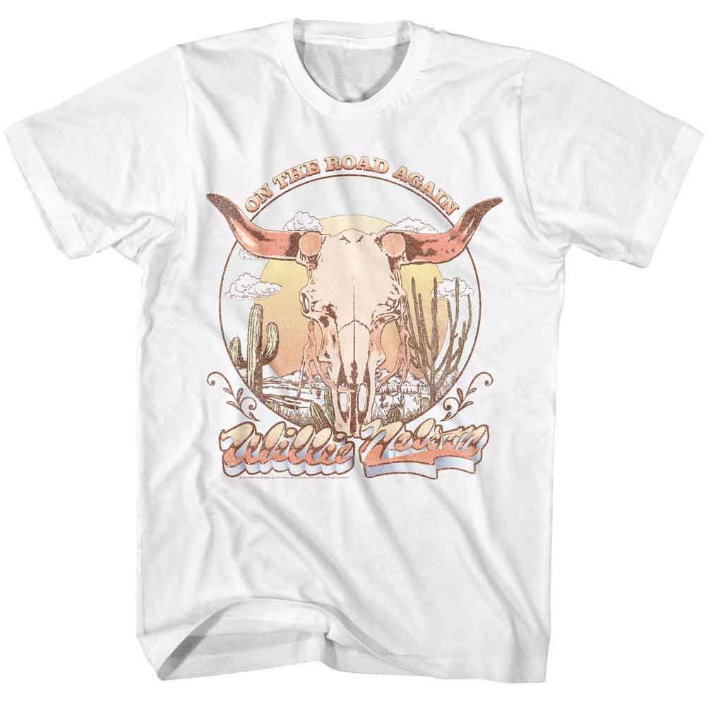 WILLIE NELSON - ROAD AGAIN SKULL SHIRT