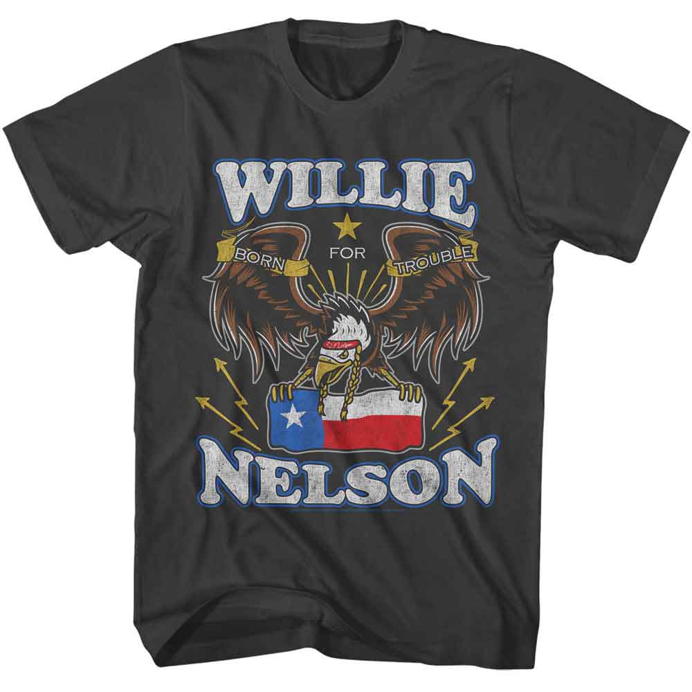WILLIE NELSON - BORN FOR TROUBLE EAGLE SHIRT