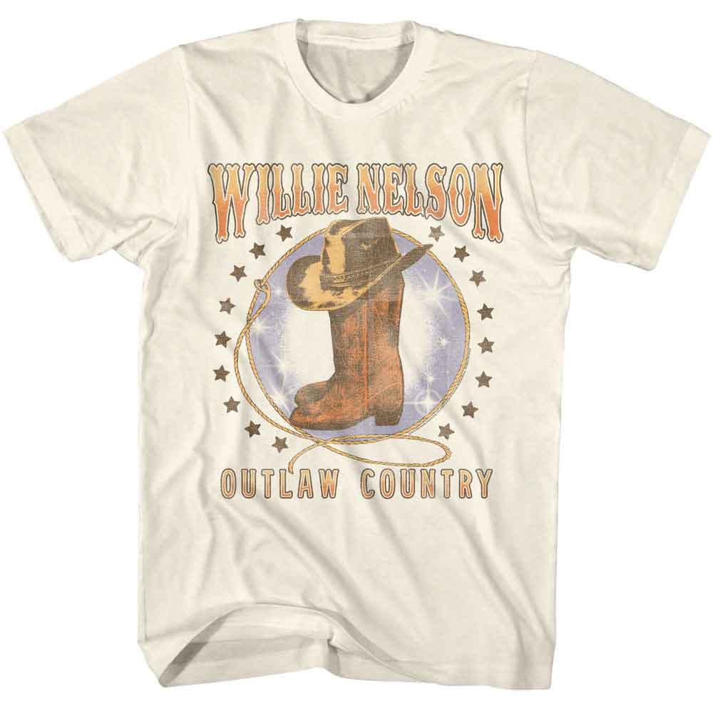 WILLIE NELSON - BOOTS AND HAT SHIRT