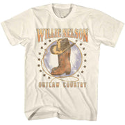 WILLIE NELSON - BOOTS AND HAT SHIRT