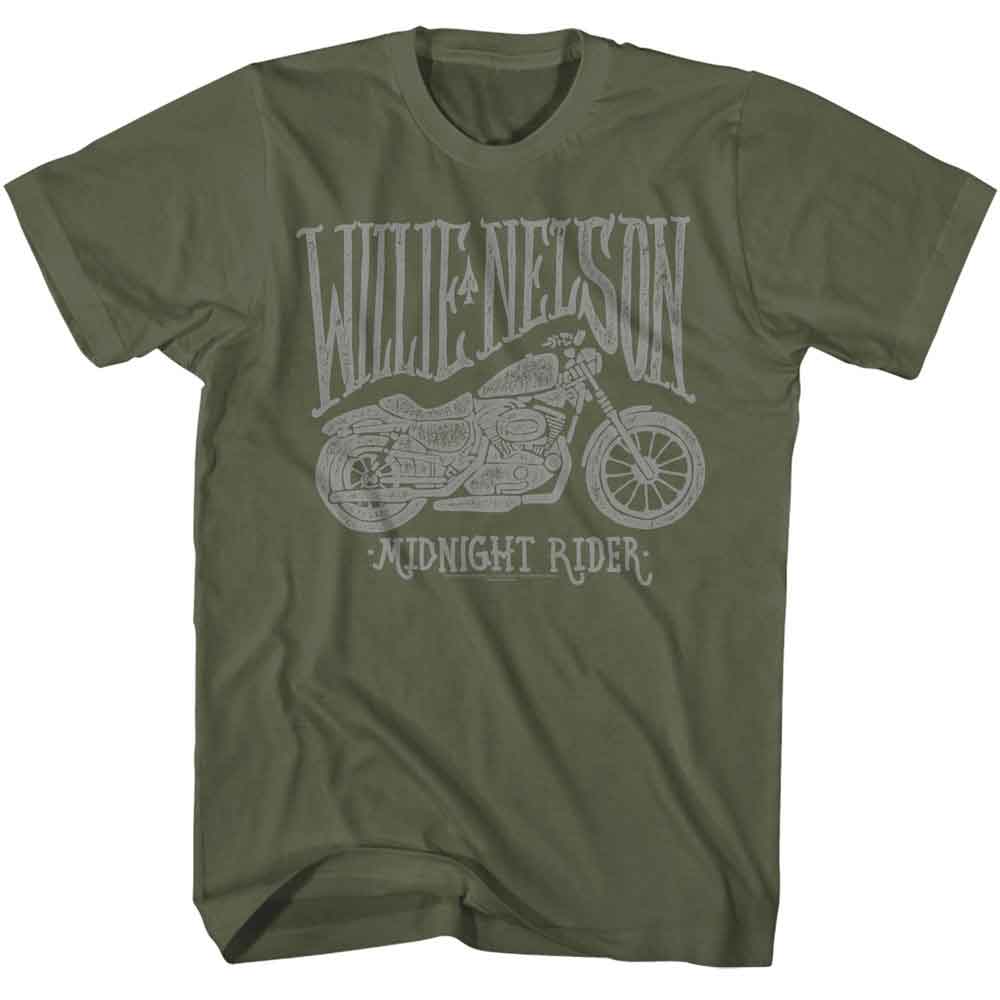 WILLIE NELSON - MIDNIGHT RIDER SHIRT