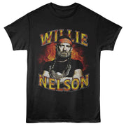 WILLIE NELSON - AND FLAMES SHIRT