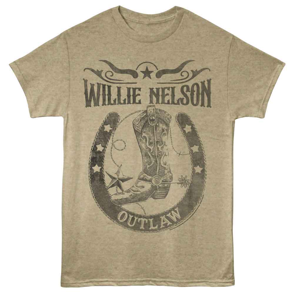 WILLIE NELSON - OUTLAW HORSESHOE SHIRT