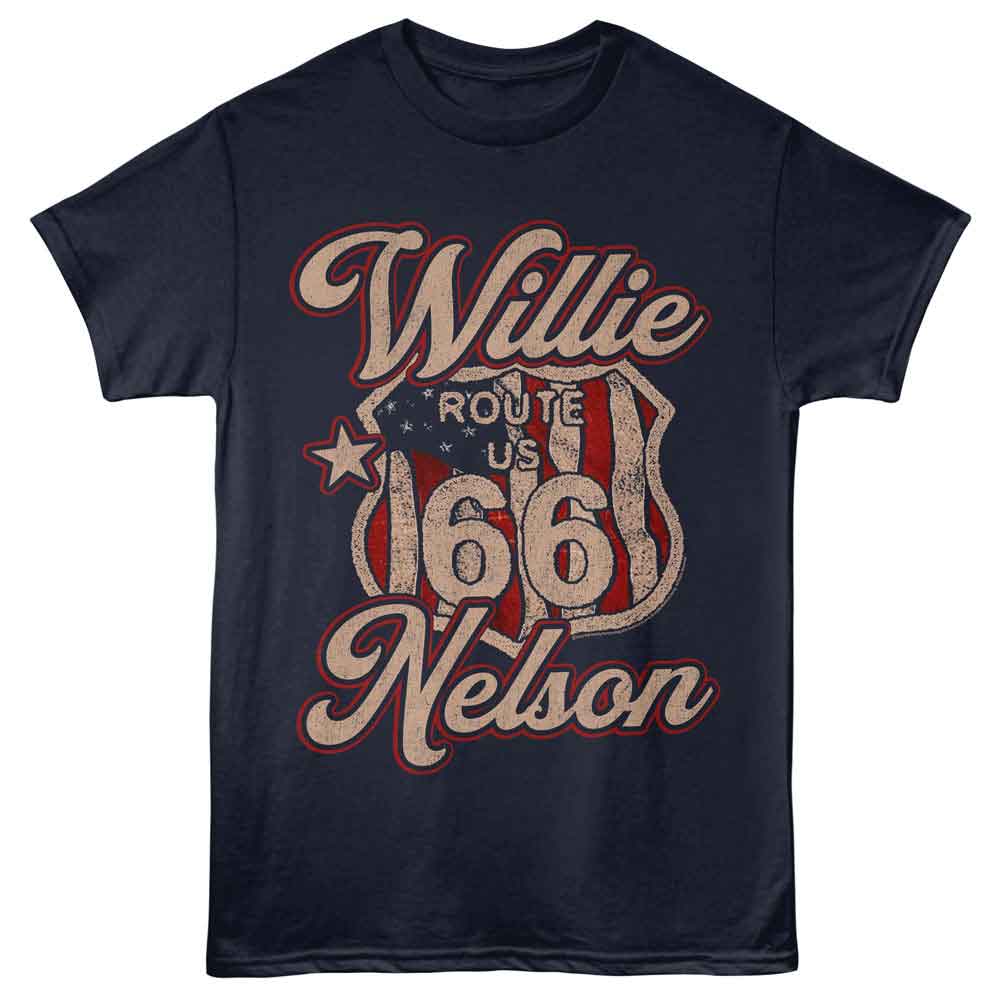 WILLIE NELSON - ROUTE 66 SHIRT