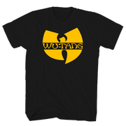 WU-TANG CLAN PUFF PRINT LOGO BLACK T-SHIRT
