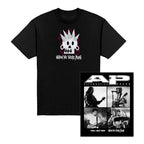 ALTERNATIVE PRESS WINTER 2024 ISSUE FEATURING WHEN WE WERE YOUNG W/ FALL OUT BOY + 'SPIKED SKULL LINEUP' T-SHIRT