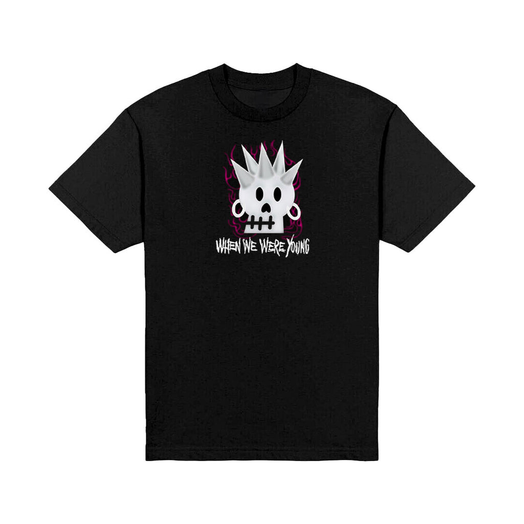 ALTERNATIVE PRESS WINTER 2024 ISSUE FEATURING WHEN WE WERE YOUNG W/ FALL OUT BOY + 'SPIKED SKULL LINEUP' T-SHIRT
