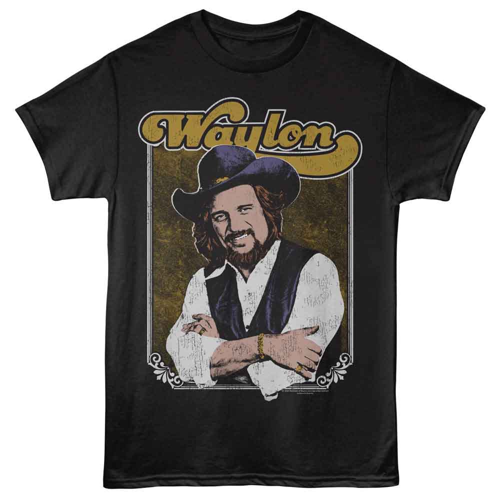 WAYLON JENNINGS - CROSSED ARMS PHOTO SHIRT