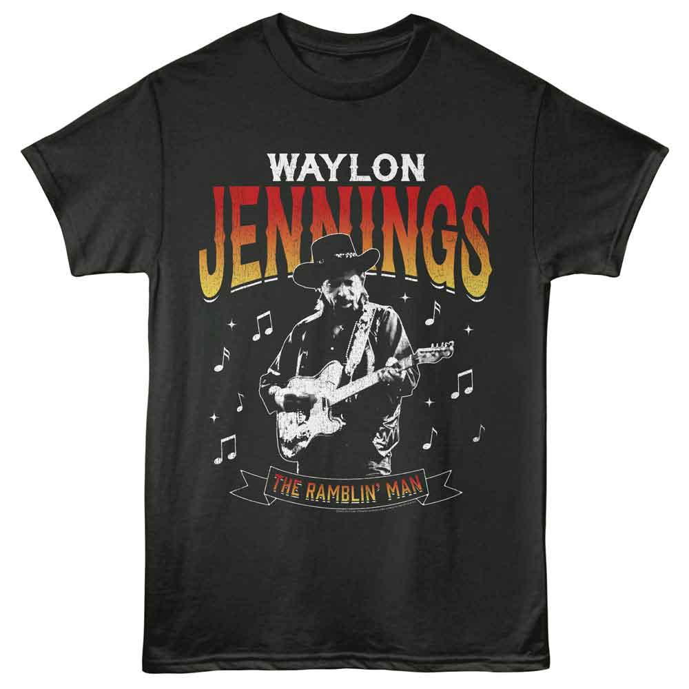 WAYLON JENNINGS - MUSIC NOTES SHIRT