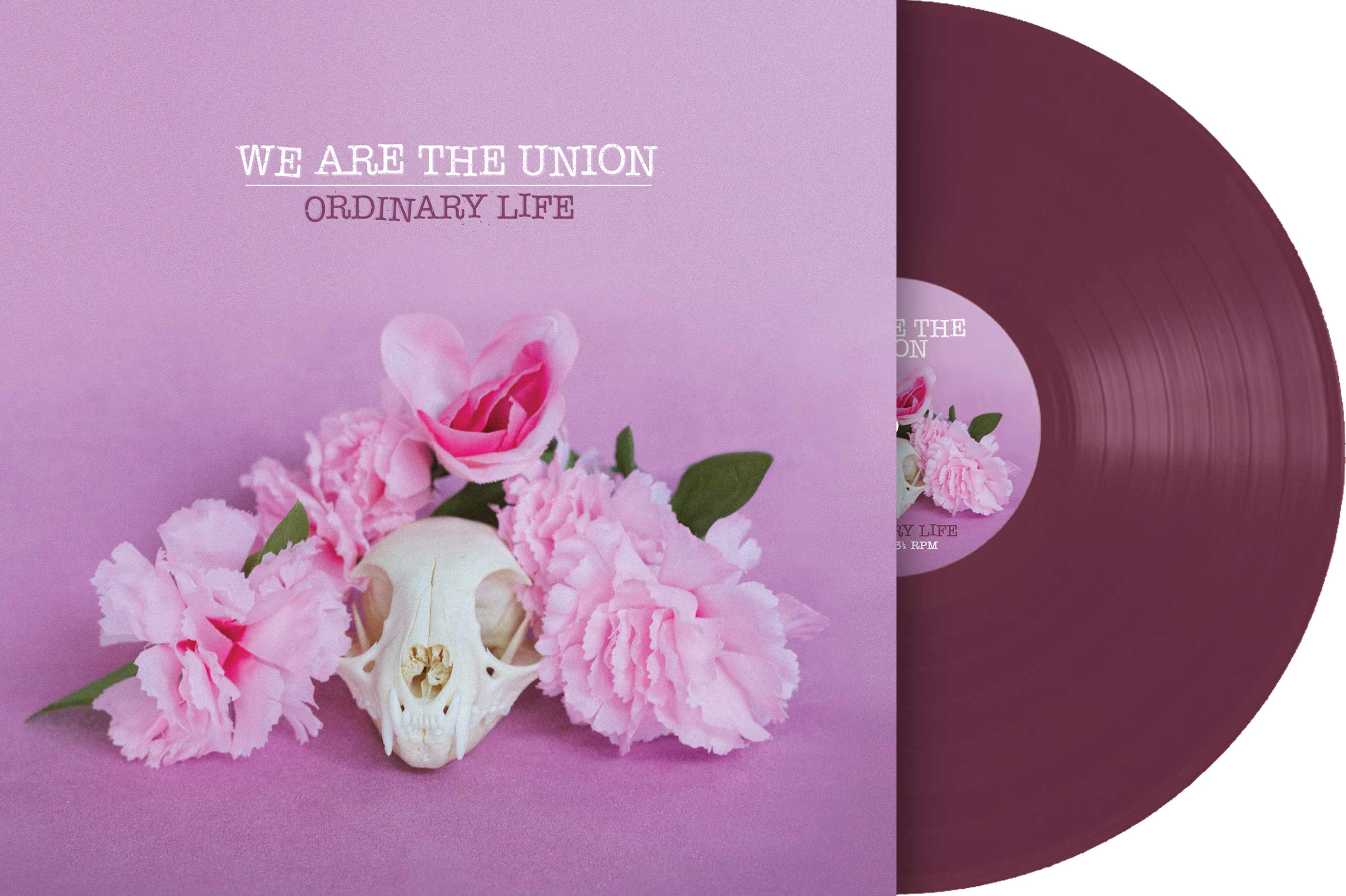 WE ARE THE UNION 'ORDINARY LIFE’ LP - EXCLUSIVE - LTD. 100 - TRANSPARENT PURPLE