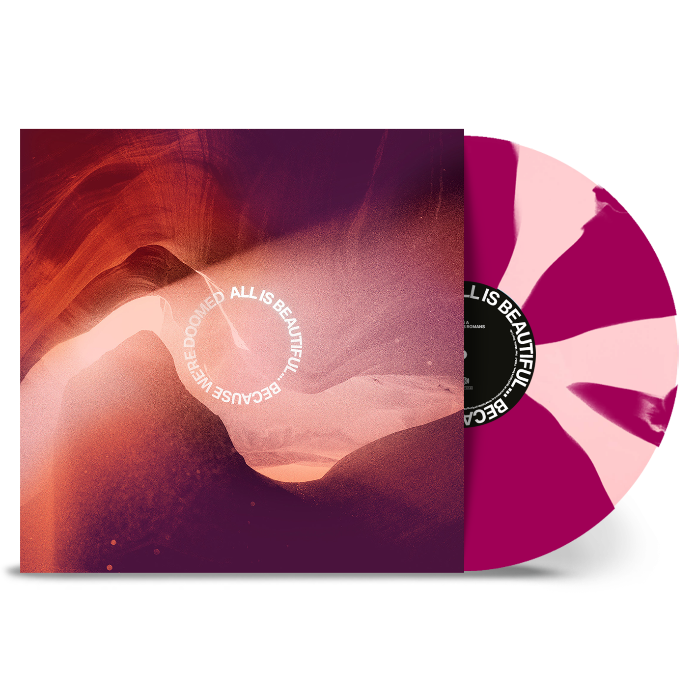 WE CAME AS ROMANS ‘ALL IS BEAUTIFUL…BECAUSE WE’RE DOOMED’ LP - EXCLUSIVE - LTD. 500 - LIGHT ROSE/VIOLET