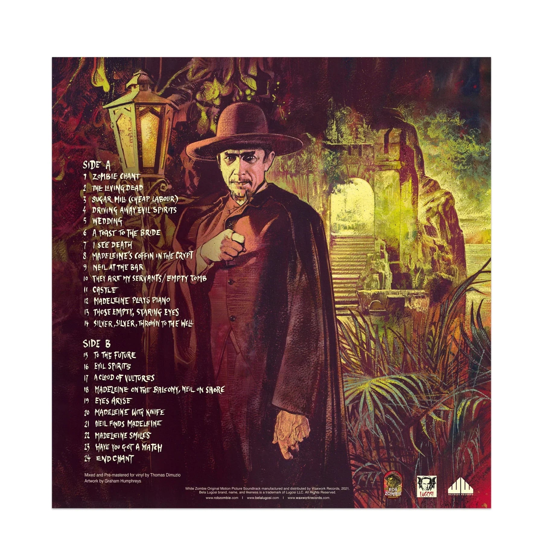 ROB ZOMBIE PRESENTS 'WHITE ZOMBIE' ORIGINAL SOUNDTRACK LP - ZOMBIE/JUNGLE