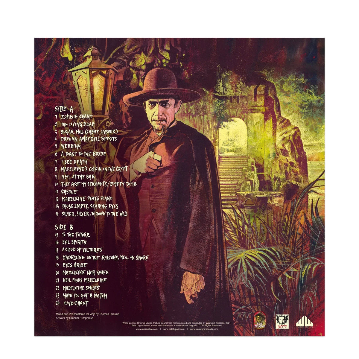 ROB ZOMBIE PRESENTS 'WHITE ZOMBIE' ORIGINAL SOUNDTRACK LP - ZOMBIE/JUNGLE