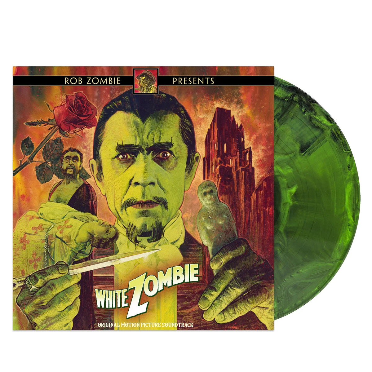 ROB ZOMBIE PRESENTS 'WHITE ZOMBIE' ORIGINAL SOUNDTRACK LP - ZOMBIE/JUNGLE