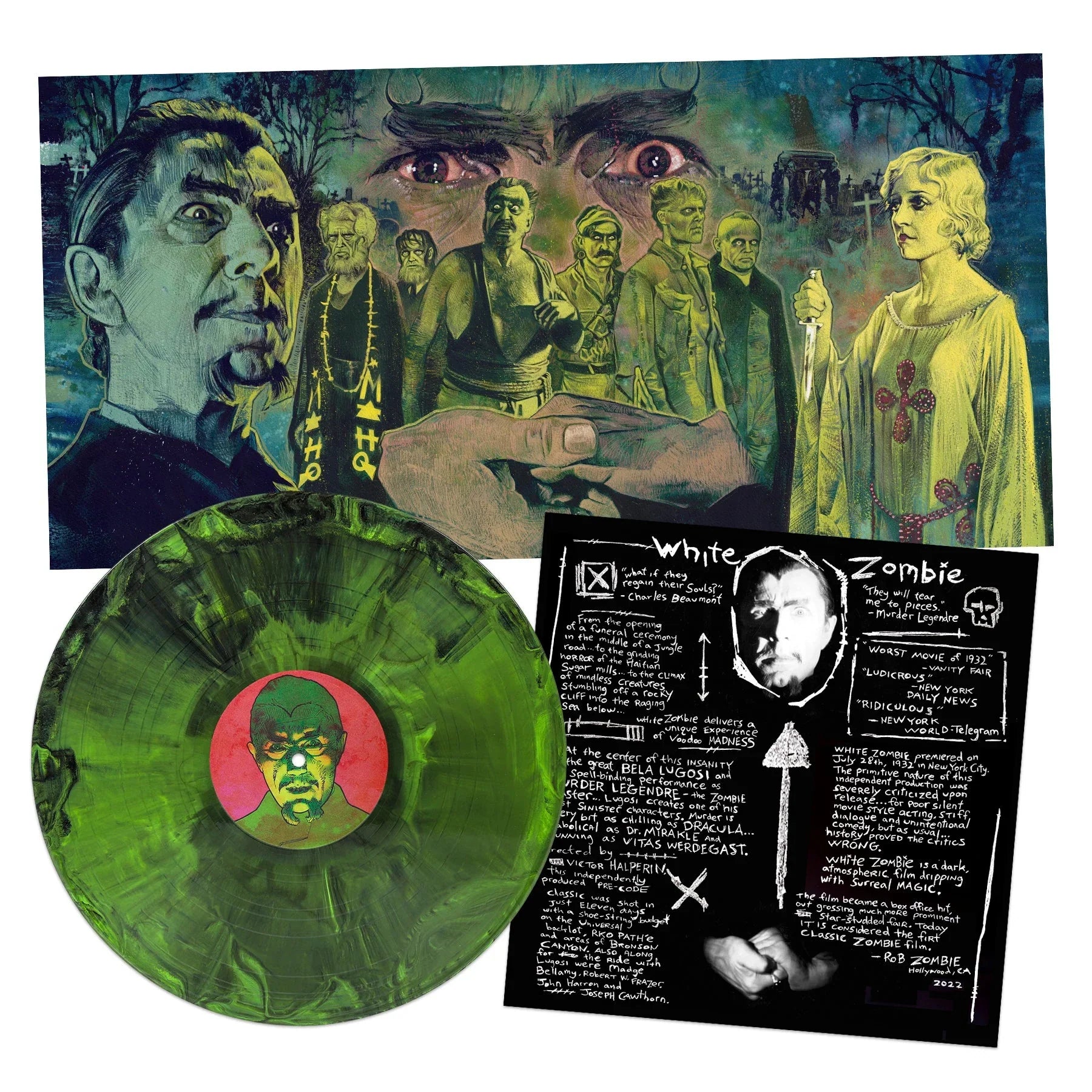 ROB ZOMBIE PRESENTS 'WHITE ZOMBIE' ORIGINAL SOUNDTRACK LP - ZOMBIE/JUNGLE