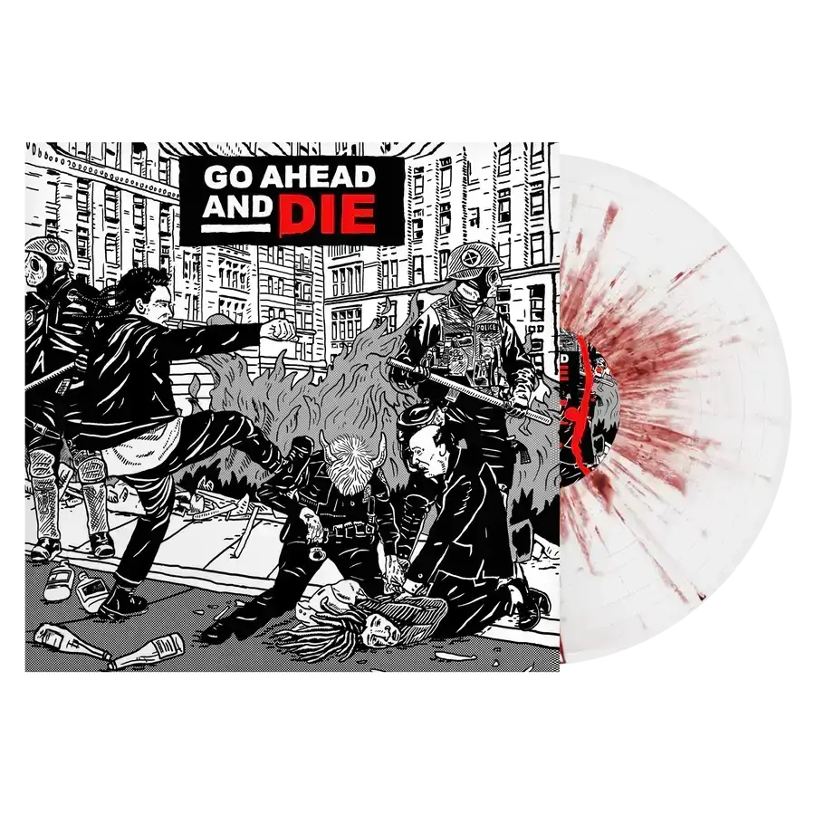 GO AHEAD AND DIE 'GO AHEAD AND DIE' LP - EXCLUSIVE - LTD. 300 - RED SPLATTER