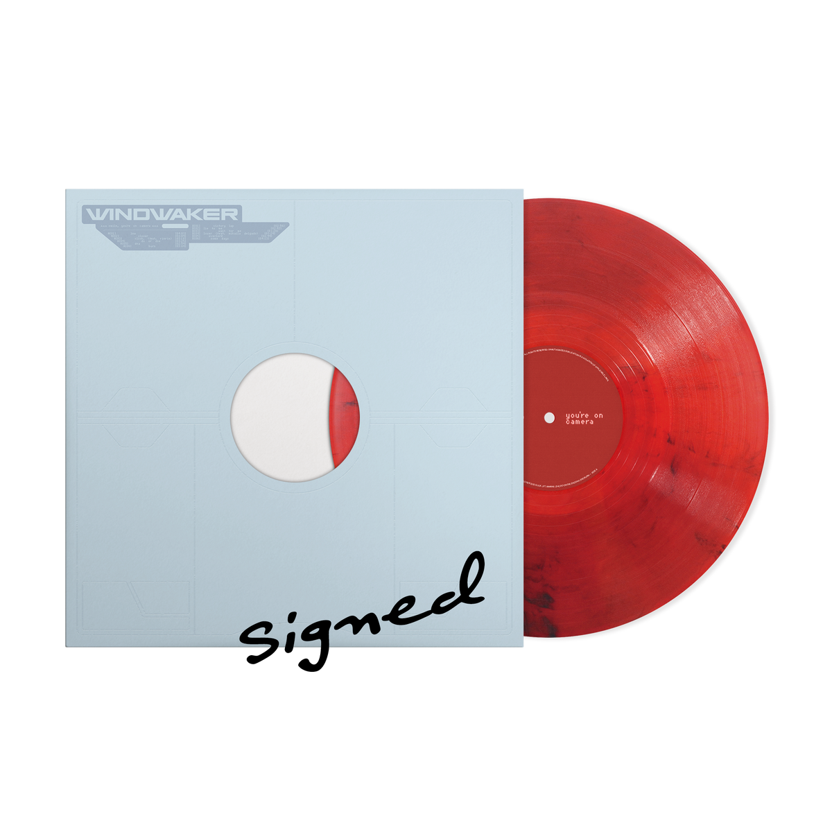 WINDWAKER ‘SMILE, YOU'RE ON CAMERA’ LP (Red Smoke Vinyl) + EXCLUSIVE SIGNED INSERT