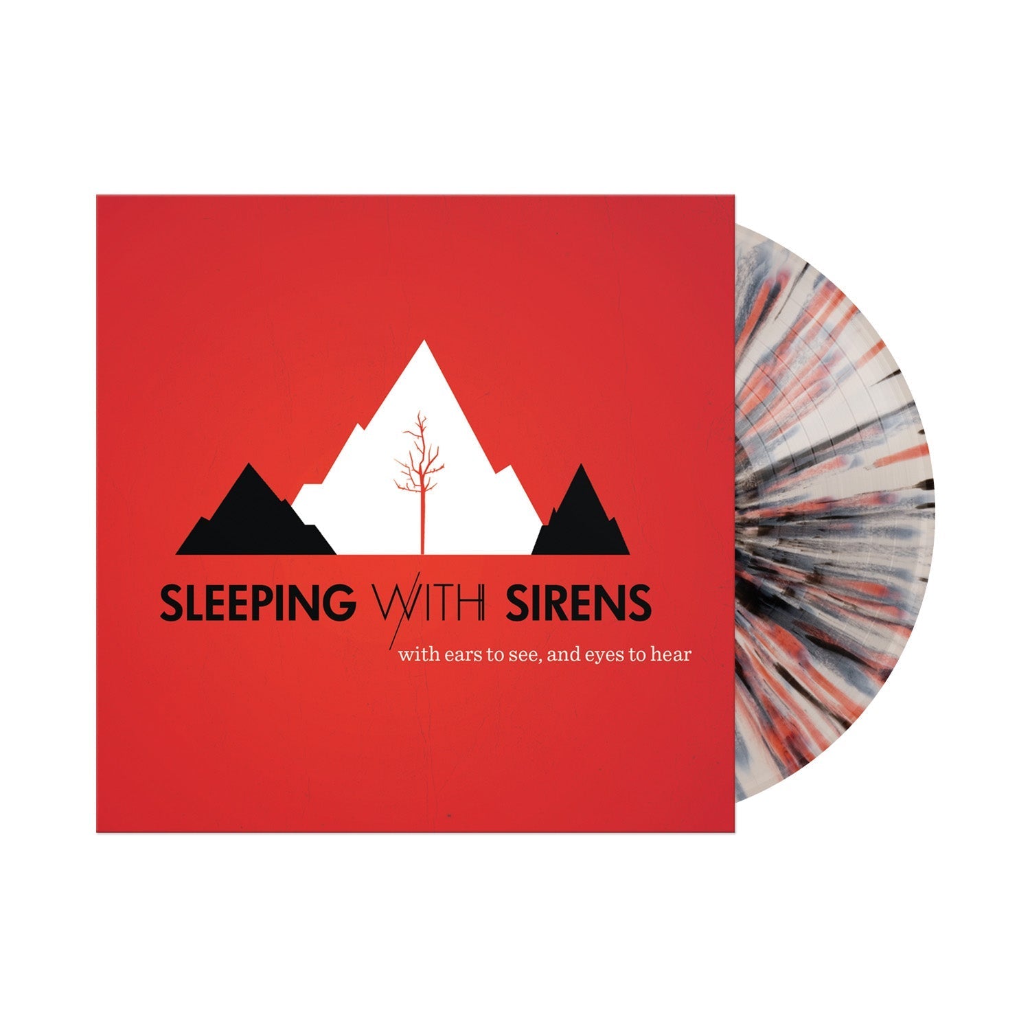 SLEEPING WITH SIRENS 'WITH EARS TO SEE AND EYES TO HEAR' LP - BONE/RED/BLACK/SPLATTER