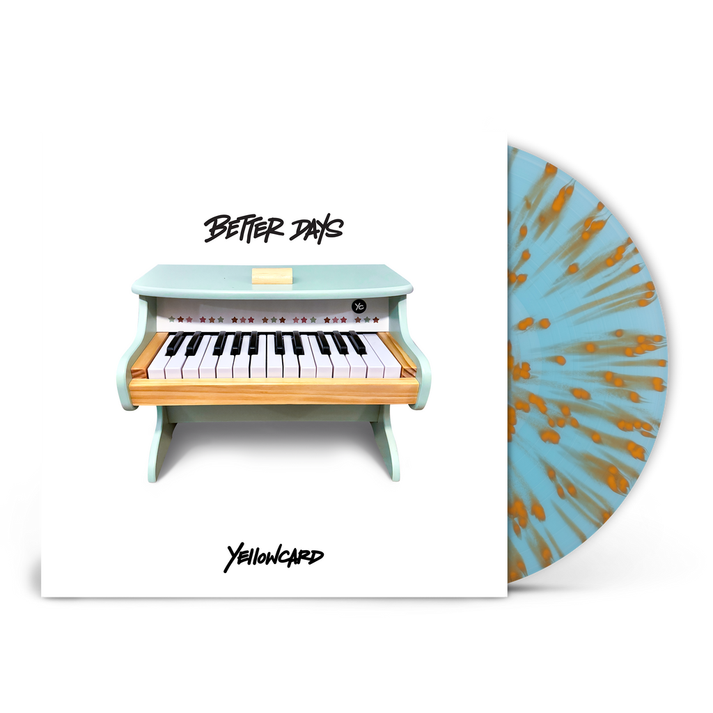 YELLOWCARD'BETTER DAYS' ALT PRESS SPECIAL LIMITED EDITION VERSION - BLUE/ORANGE/SPLATTER + COLLECTORS ZINE