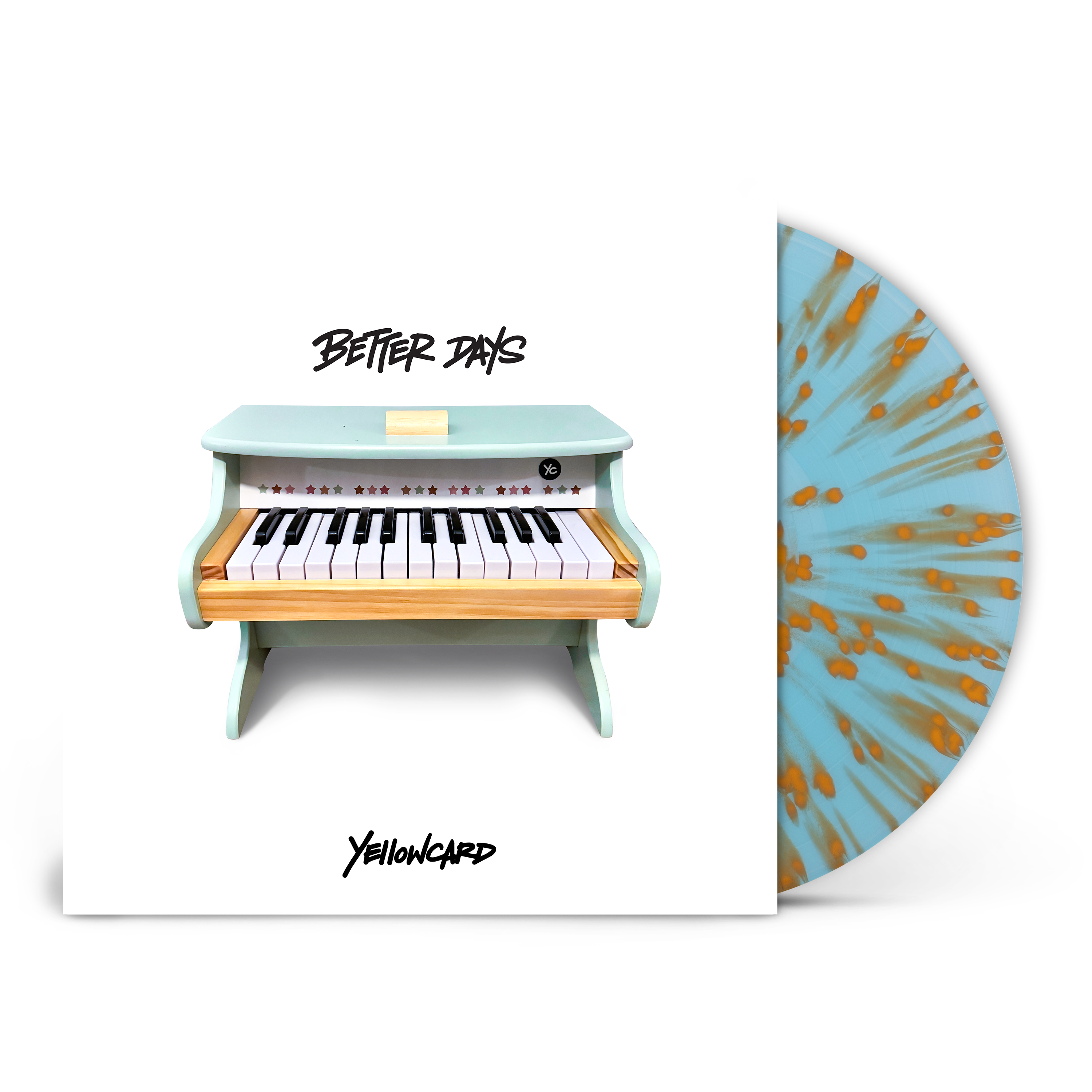 YELLOWCARD ‘BETTER DAYS’ ALT PRESS SPECIAL LIMITED EDITION VERSION - BLUE/ORANGE/SPLATTER + COLLECTORS ZINE