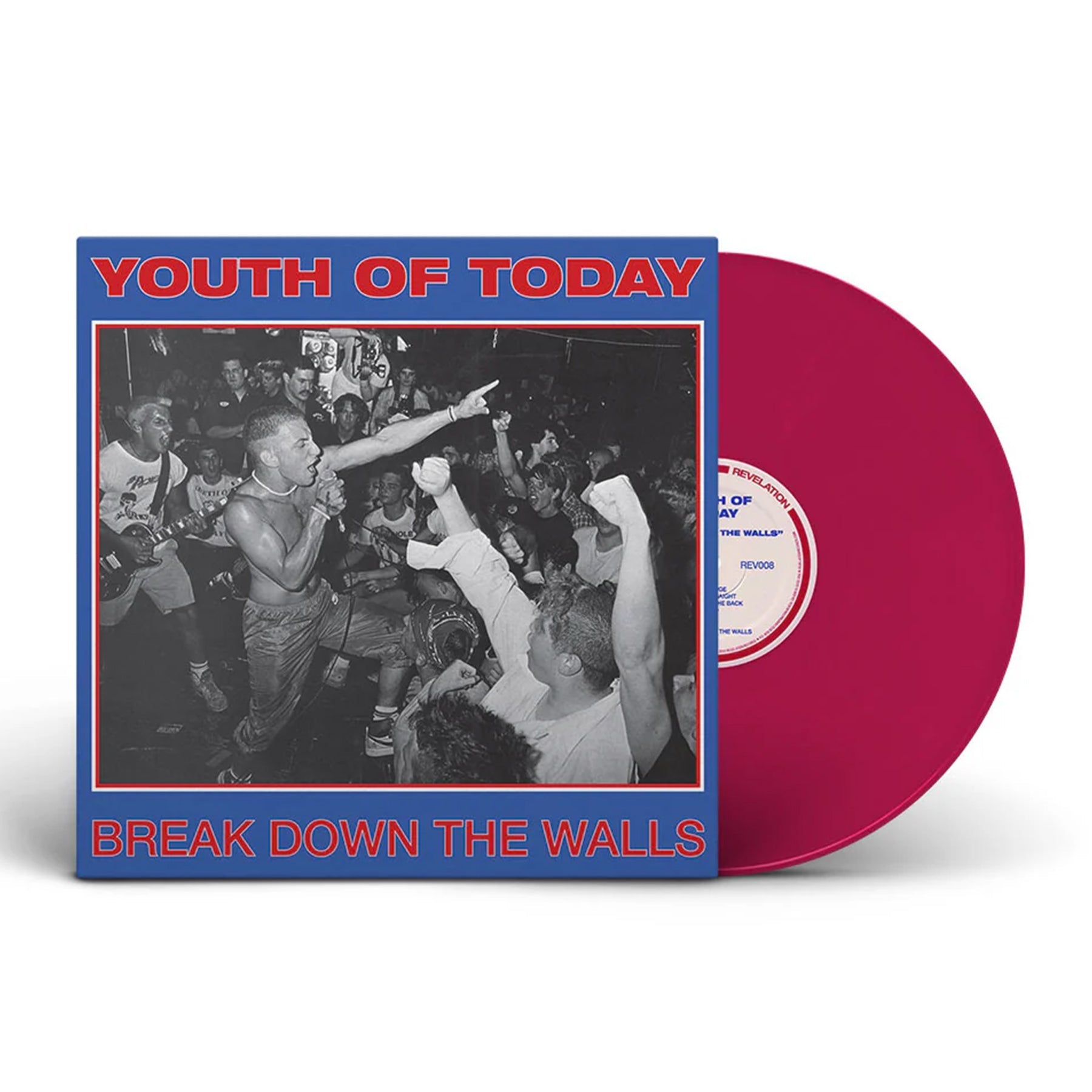 YOUTH OF TODAY 'BREAK DOWN THE WALLS' LP - PINK