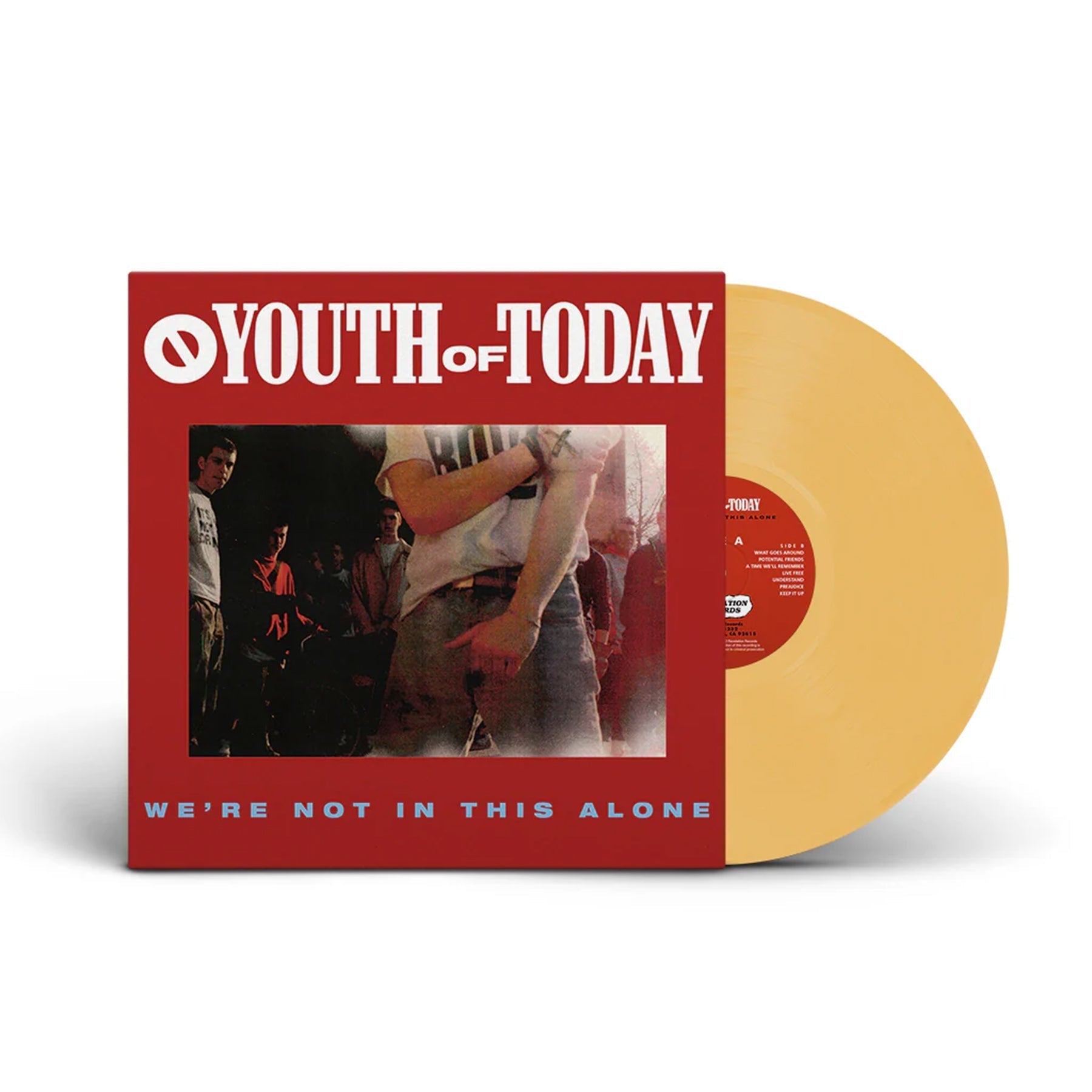 YOUTH OF TODAY 'WE'RE NOT IN THIS ALONE' LP - CUSTARD