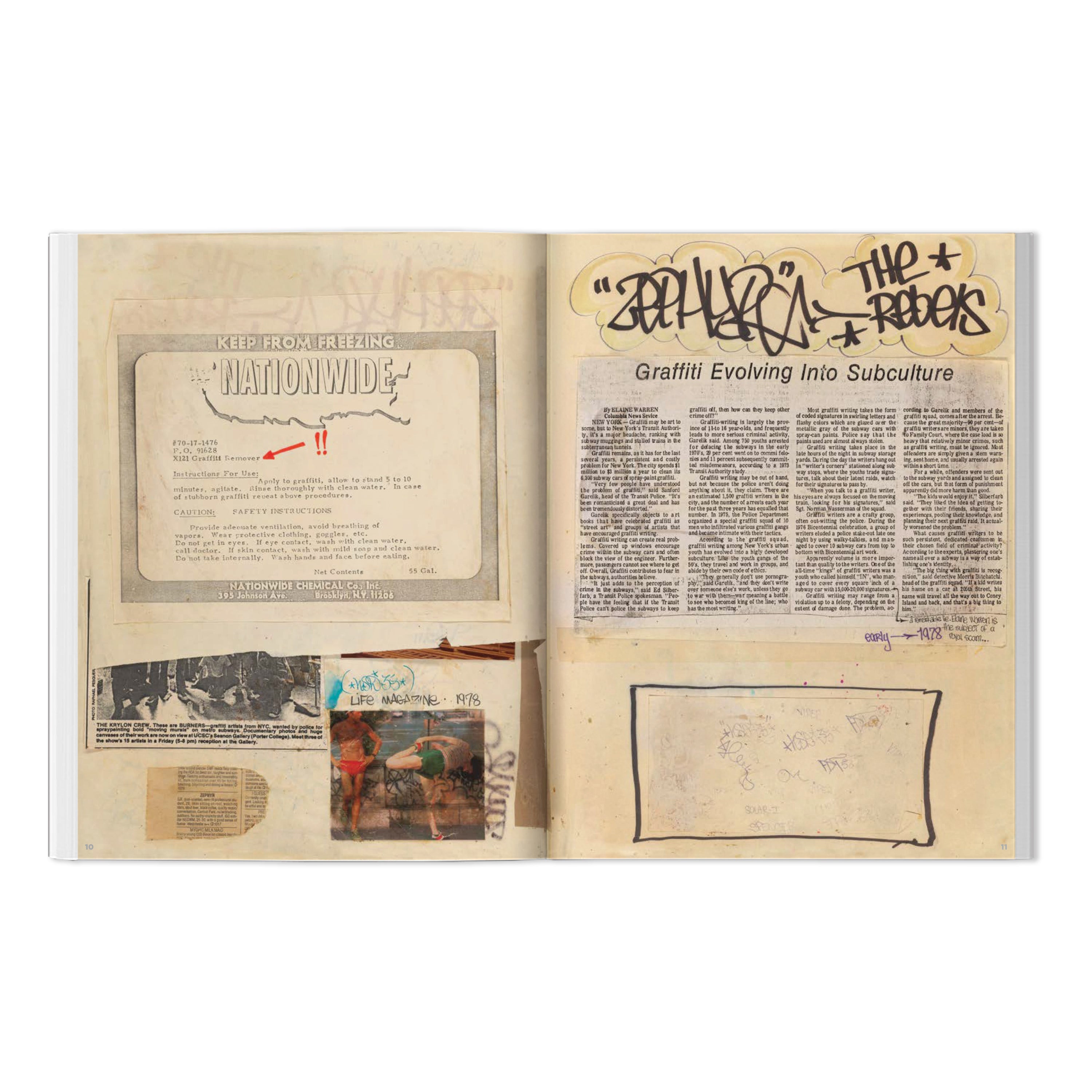 ZEPHYR 'GRAFFITI BLACK BOOK/SCRAPBOOK: 1978 & BEYOND' BOOK